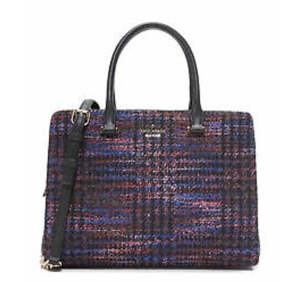 EUC Kate Spade Emerson Olivera Tweed Handbag - Picture 9 of 11